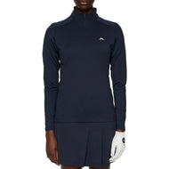 J.Lindeberg Women's Cindy Quarter Zip Golf Mid-Layer - JL Navy