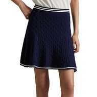RLX Ralph Lauren Women's Knit A-Line Golf Skort - Refined Navy/White Splash