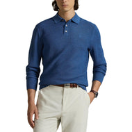 RLX Ralph Lauren Performance Polo -Collar高尔夫毛衣 - 潮汐池蓝色希瑟