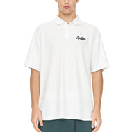 Huffer Ballsy Pique Golf Polo Shirt - Chalk