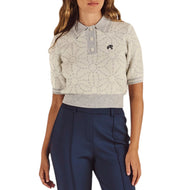 Malbon Women's Mikayla Sashiko Polo - Ivory