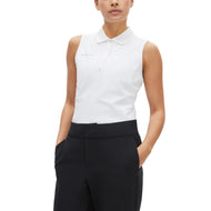 Rohnisch Women's Nicky Sleeveless Golf Polo Shirt - White