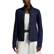 RLX Ralph Lauren Women's Cool Wool Hybrid Performance Full-Zip Jacket - Refined Navy