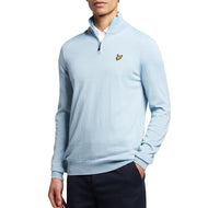 Lyle&Scott Core 1/4 Zip Merino Mix-蓝色海岸