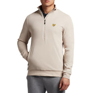 Lyle&Scott高尔夫挡风玻璃1/2 ZIP Midlayer-温暖的灰尘