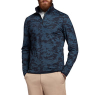 Lyle&Scott Tonal Eagle Seafoam 1/4 Zip Midlayer -Dark Navy/ Light Navy