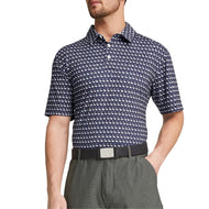 PUMA MATTR FLAMINGO高尔夫球球衫 - 海军西装外套/明亮白色