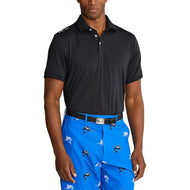 RLX Ralph Lauren Solid Air Flow Performance Polo -Polo Black