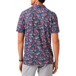 Travis Mathew Featherweight Flourish Polo Golf Shirt - Mood Indigo/Vintage Indigo