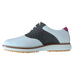 Cole Haan Women's ØriginalGrand Saddle Golf Shoes - Ivory/Deep Olive/White/Pink