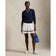 RLX Ralph Lauren Women's Cotton Blend V-Neck Golf Jumper - Refined Navy
