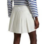 RLX Ralph Lauren Women's 17" Aim Pleated Back Golf Skort - Ceramic White
