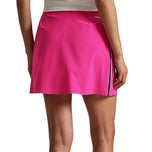RLX Ralph Lauren Women's 4-Way Stretch Side-Stripe Golf Skort - Currant/Ceramic White/Hunter Green