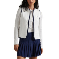 RLX Ralph Lauren Women's Tech Terry Golf Vest - Ceramic White/Refined Navy