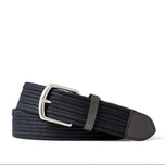 RLX Ralph Lauren 皮革饰边织带高尔夫腰带 - Polo 黑色