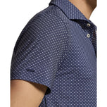 RLX Ralph Lauren 印花轻质气流高尔夫 Polo 衫 - 精致海军蓝玉兰钻石