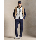 RLX Ralph Lauren Colour Block Windbreaker Golf Jacket - Ceramic White/Refined Navy