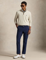 RLX Ralph Lauren 运动网状高尔夫 1/4 拉链中层 - 全新沙色希瑟