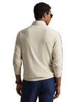 RLX Ralph Lauren 运动网状高尔夫 1/4 拉链中层 - 全新沙色希瑟