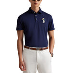 RLX Ralph Lauren Polo Bear Airtech Pique Golf Polo Shirt - Refined Navy
