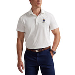 RLX Ralph Lauren Polo Bear Airtech Pique Golf Polo Shirt - Ceramic White