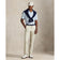 RLX Ralph Lauren Printed Lightweight Airflow Golf Polo Shirt - Office Blue Boogey Texture