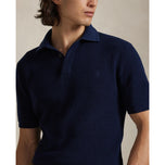RLX Ralph Lauren Cotton Coolmax Knitted Golf Polo Shirt - Refined Navy
