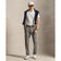 RLX Ralph Lauren Tipped Tailored Fit Performance Golf Polo Shirt - Ceramic White