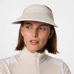 J.Lindeberg Women's Alba Big Golf Visor - Moonbeam