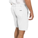 BOSS Phoenix Slim Fit Golf Shorts - White