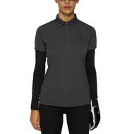 J.Lindeberg Women's Cassie Golf Polo Shirt - Asphalt