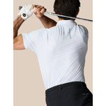 Castore Club Golf Ball Printed Polo Golf Shirt - White/Midnight Navy