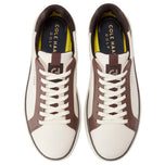Cole Haan GrandPrø Topspin Waterproof Wide Golf Shoes - Ivory/Chestnut