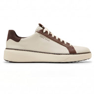 Cole Haan GrandPrø Topspin Waterproof Wide Golf Shoes - Ivory/Chestnut
