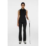 J.Lindeberg Women's Dena Sleeveless Golf Polo Shirt - Black