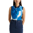 Rohnisch Women&#39;s Deni Sleeveless Golf Polo Shirt - Blue Aquarelle
