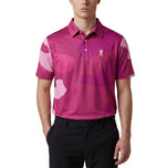 Eastside Golf 标志性迷彩 Polo 衫 - 紫红色