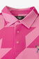 Eastside Golf Snap Placket Houndstooth Polo Shirt - Fuschia