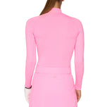 J.Lindeberg Women's Ella Compression Golf Shirt - Eosine Pink