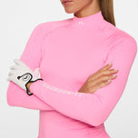 J.Lindeberg Women's Ella Compression Golf Shirt - Eosine Pink