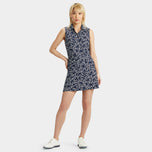 G/Fore 女式 Stardust 丝质科技尼龙无袖高尔夫 Polo 衫 - 暮光色