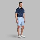 G/Fore Embroidered Tech Jersey Golf Polo Shirt - Twilight