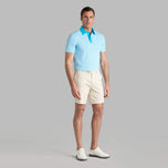 G/Fore Feeder Stripe Fine Tech Jersey Golf Polo Shirt - Venetian