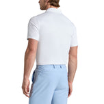 G/Fore Melange Ice Nylon Golf Polo Shirt - Snow Melange