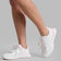 G/Fore Women's G.112 Perforated Kiltie Hybrid Golf Shoes - Snow/Blush