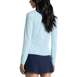 G/Fore 女式丝质科技尼龙 1/4 拉链高尔夫套头衫 - Daybreak