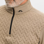J.Lindeberg Lassy Quarter Zip Golf Midlayer - Brindle