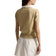 RLX Ralph Lauren Women's 2/48 Cotton Blend Short Sleeve Knitted Golf Polo Shirt - Dune Tan/White Splash