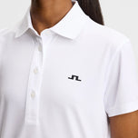 J.Lindeberg Women's Bridge Golf Polo Shirt - White