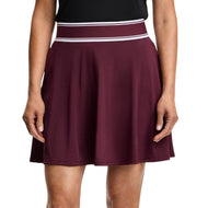 J.Lindeberg Women's Aella Flared Golf Skirt - Winetasting